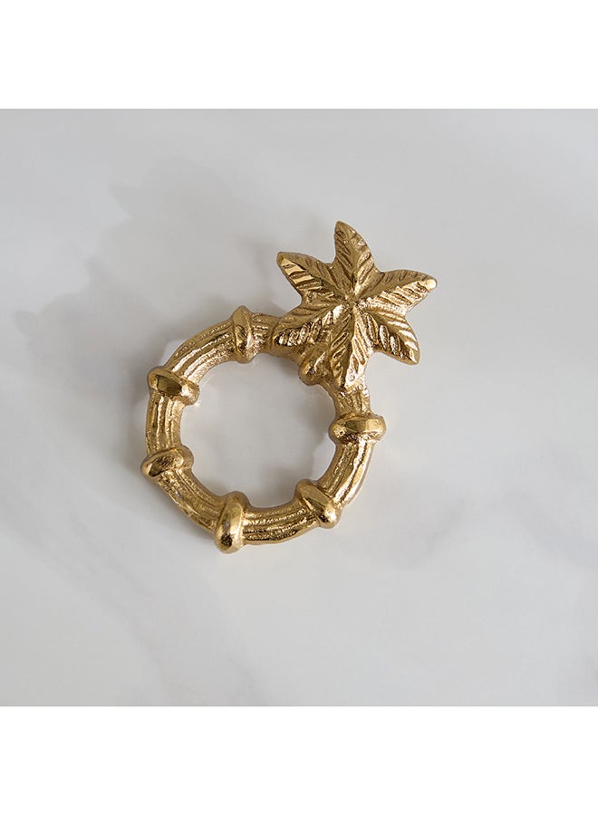 Home Box حلقة منديل زخرفية معدنية صحراوية ذهبية - Image 2